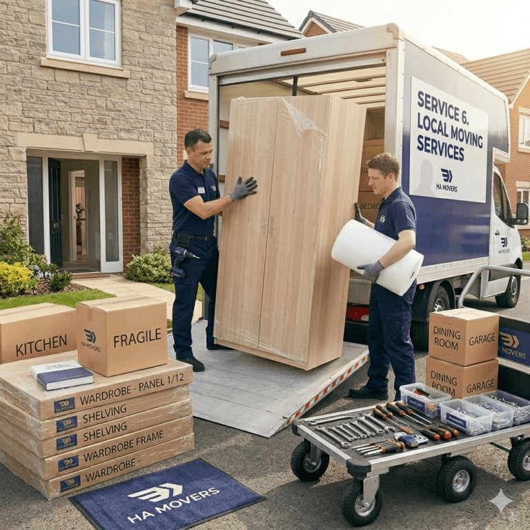 The movers are loading items onto the truck.